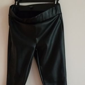 Faux leather pants